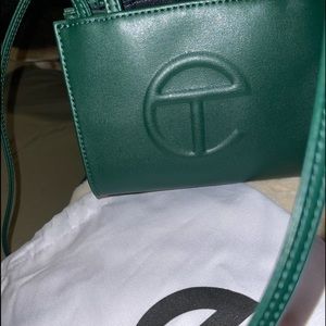 Mini telfar bag Dark green